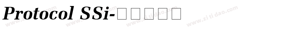 Protocol SSi字体转换
